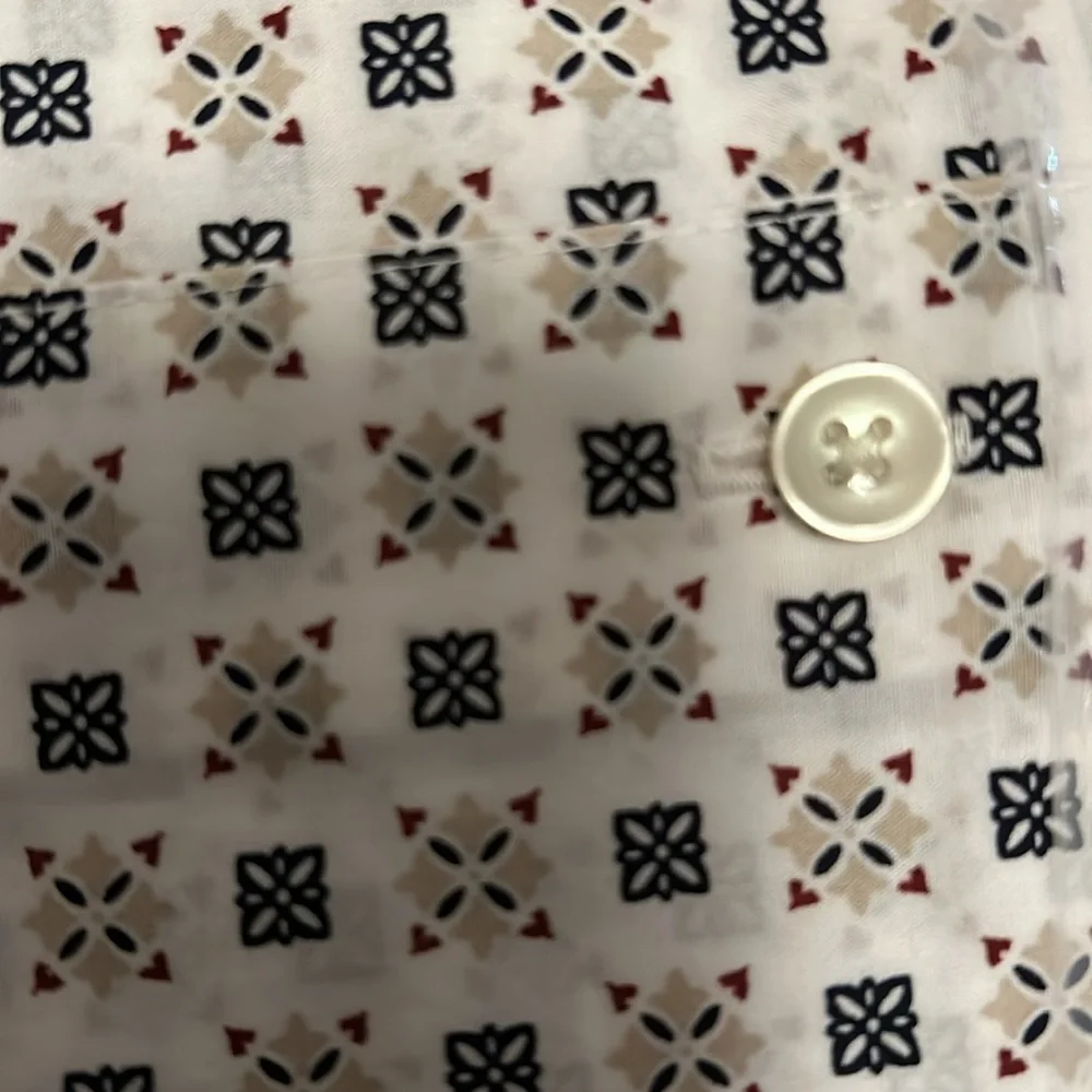 Men long sleeve button down printed shirt - Picture 4 of 5